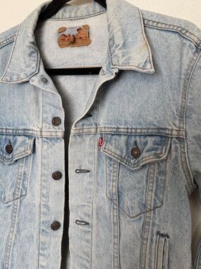 Vintage Levi's Type III Trucker Jacket Made in USA Light Wash 90s Denim